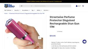 Streetwise - Perfume Protector Disguised Rechargeable Stun Gun