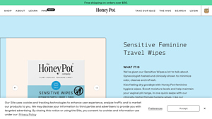 The Honeypot - Sensitive Feminine Travel Wipes