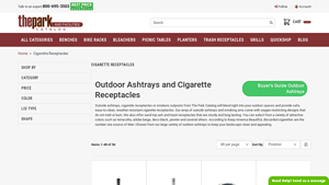 The Park Catalog - Outdoor Ashtrays and Receptacles