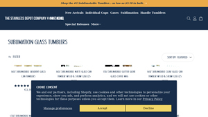 The Stainless Depot - Sublimation Glass Tumblers
