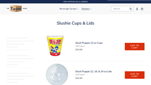 Taste Trade - Slush Puppie Cups & Lids