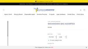 The Vapor Shoppe - Backwoods Bag Assorted