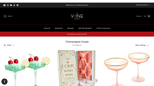 The Wine Savant - Ribbed Coupe Cocktail Glasses Set
