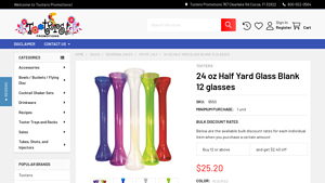 Tooters - 24 oz Half Yard Glass