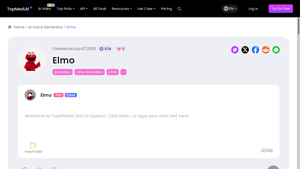 TopMediai - Elmo Text to Speech Voice