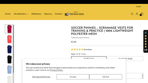 Total Soccer Factory - Soccer Pinnies