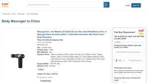 TradeIndia - Body Massagers in China