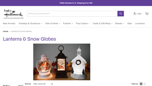 Trudy Shallmark - Snowman & Cardinal Dome Glitter Lantern