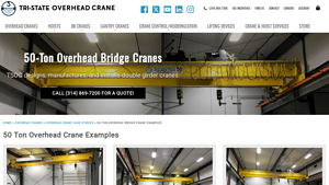 TS Overhead Crane - 50-Ton Heavy Lifting Solutions