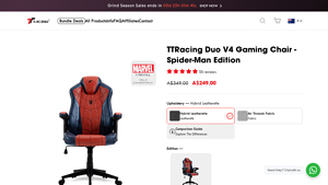 TTRacing - Duo V4 Gaming Chair Spider-Man Edition