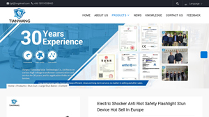 TW - Electric Shocker Anti Riot Safety Flashlight Stun Device