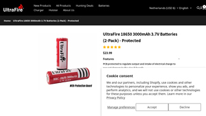UltraFire - 18650 Li-ion Battery