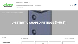 Unistrut - U Shaped Fittings