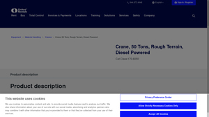 United Rentals - 50 Ton Rough Terrain Diesel Crane