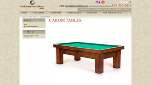 Usa Made Pool Tables - Champion Carom Table