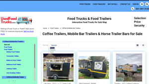 Used Food Trucks - Coffee & Mobile Bar Trailers