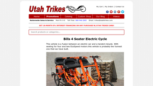 Utah Trikes - Bill's Electric Car