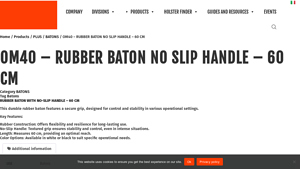 Vega Holster - OM40 Rubber Baton