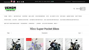 Venom Motorsports - Pocket Bikes