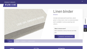Venttri - Custom Linen Ring Binders