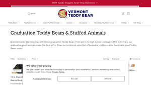 Vermont Teddy Bear - Class of 2025 Graduation Bears