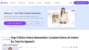 Vidnoz - Elmo Voice Generator