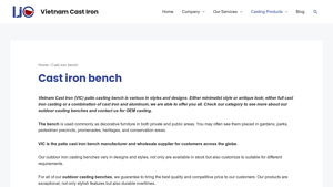 Vietnam Cast Iron - Cast Iron Benches