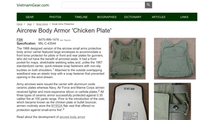 Vietnam Gear - Aircrew Body Armor 'Chicken Plate'