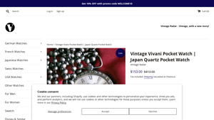 Vivani - Vintage Quartz Pocket Watch