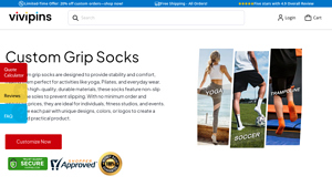 ViviPins - Custom Grip Socks
