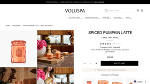 Voluspa - Spiced Pumpkin Latte Large Jar Candle