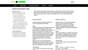 Vuethru - Mouse Pads Material Guide