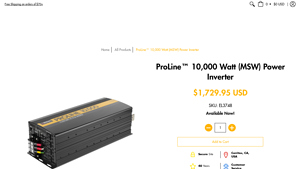 Wagan Tech - ProLine 10,000 Watt Power Inverter