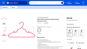 Walmart - Baby Clothes Hangers