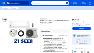 Walmart - Ductless Mini Split Air Conditioner