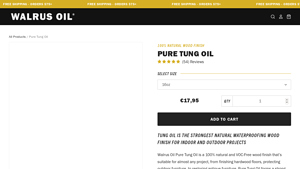 Walrus Oil - Pure Tung Oil