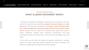 Watchessy - Japanese Movement Watches