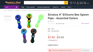 Stratus - 4 Silicone Bee Spoon Pipe