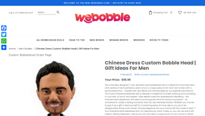 Webobble - Chinese Dress Custom Bobble Head