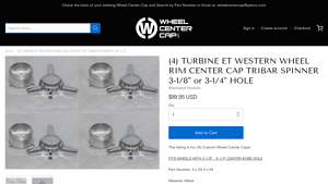 Turbine ET - Wheel Rim Center Cap