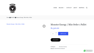Monster Energy - Wholesale Pallet Offer