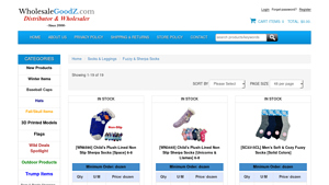 Wholesale Goodz - Child's Plush-Lined Non Slip Sherpa Socks