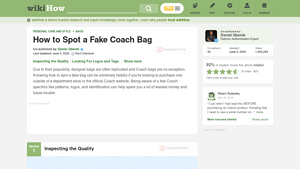 Coach - Spotting Fake Bags