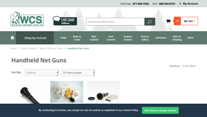 Wildlife Control Supplies - UltraNet® Handheld Net Gun