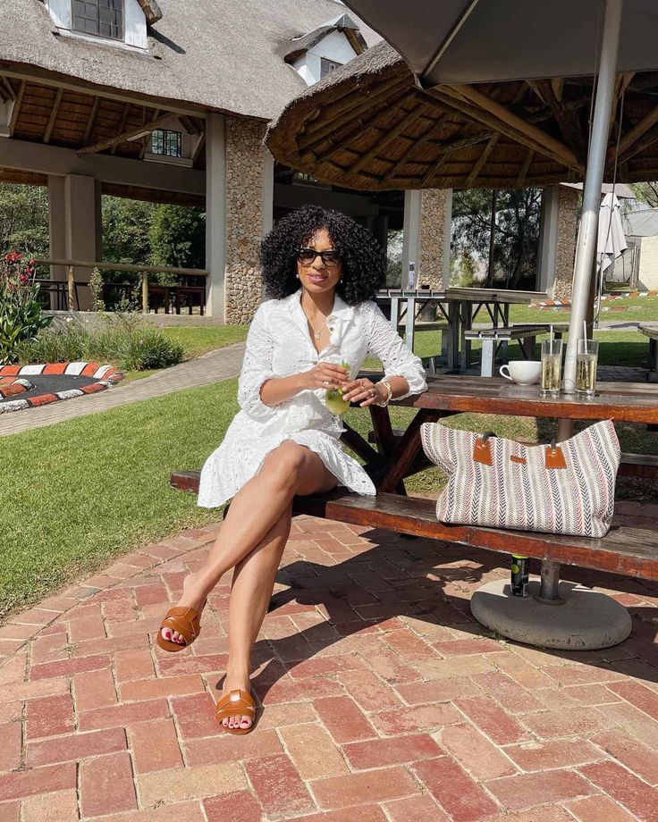 A stock image illustrating women's country club outfits concepts