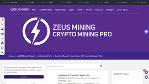 ZeusBTC - Antminer S15 Control Board C44