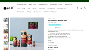 Zwende - Personalized Nesting Dolls Set of 5